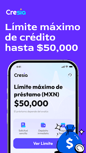 Cresia Crédito fácil y rápido, captura 1
