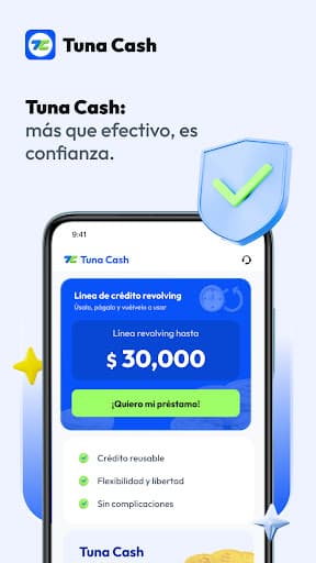 Tuna Cash-Préstamos de crédito, captura 1